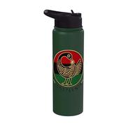 Juneteenth Sankofa Freedom Day Emblem Stainless Steel Insulated Water Bottle