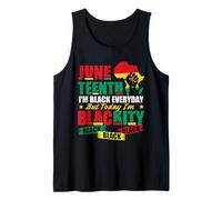 Juneteenth Sono Nero Tutti i Giorni ma Oggi Sono Blackity Canotta
