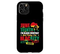 Juneteenth Sono nero tutti i giorni ma oggi sono Blackity Custodia per iPhone 11 Pro