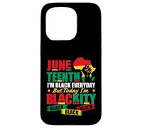 Juneteenth Sono nero tutti i giorni ma oggi sono Blackity Custodia per iPhone 15 Pro