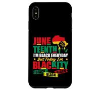 Juneteenth Sono nero tutti i giorni ma oggi sono Blackity Custodia per iPhone XS Max