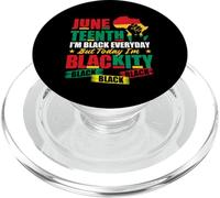 Juneteenth Sono nero tutti i giorni ma oggi sono Blackity PopSockets PopGrip per MagSafe