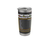 Juneteenth Valori Nutrizionali Melanina Nero Uomini Donne Bambini Bicchiere termico in acciaio inox doppia parete