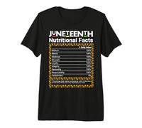 Juneteenth Valori Nutrizionali Melanina Nero Uomini Donne Bambini Maglietta Premium