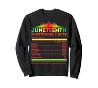 Juneteenth Valori nutrizionali per Uomini, Donne e Bambini Neri Felpa