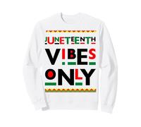 Juneteenth Vibes Only 1865 Melanina Uomo Donna Sista Bruh Kids Felpa