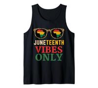 Juneteenth Vibes Only Africa Leopard Black History Giugno 19 Canotta