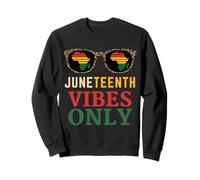 Juneteenth Vibes Only Africa Leopard Black History Giugno 19 Felpa