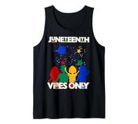 Juneteenth Vibes Only Sudafrica Nero Uomini Donne Ragazzo Ragazza Canotta