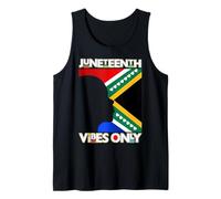 Juneteenth Vibes Only Sudafrica Nero Uomini Donne Ragazzo Ragazza Canotta