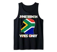 Juneteenth Vibes Only Sudafrica Nero Uomini Donne Ragazzo Ragazza Canotta