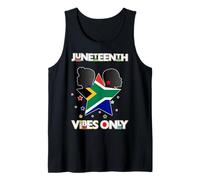 Juneteenth Vibes Only Sudafrica Nero Uomini Donne Ragazzo Ragazza Canotta