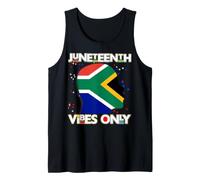 Juneteenth Vibes Only Sudafrica Nero Uomini Donne Ragazzo Ragazza Canotta