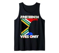 Juneteenth Vibes Only Sudafrica Nero Uomini Donne Ragazzo Ragazza Canotta
