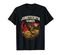 Juneteenth Vibes Womens Afro-American Black History Maglietta