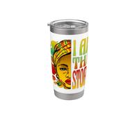 Juneteenth Woman I Am The Storm Black History Bicchiere termico in acciaio inox doppia parete