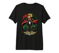 Juneteenth Young King 1865 Ragazzo Nero Heritage Kid Maglietta Premium