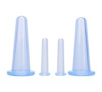 Junfamilee Set di coppette massaggianti in silicone, mini coppette per il viso, aiutante per la cura della pelle, collo, schiena, occhi, tazza da massaggio sicura da usare, non preoccuparti delle