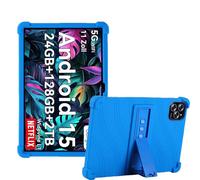 Junfire Custodia in silicone per TABWEE T90 Android 15 Tablet/TABWEE W90 Android 15 Tablet (11 pollici), custodia antiurto robusta con supporto per TABWEE T90/TABWEE W90 - Blu