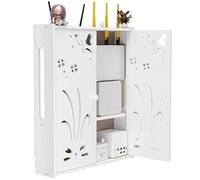JUNFUNNLE Scatola Router Montata A Parete, 50cm, Per Router Wi-Fi, Decodificatore Tv e Ciabatta, Design Ventilato