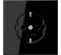 Jung 1 scomparto frutto presa di alimentazione schuko nero ls1520nsw