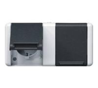 JG 8220 W - Presa con coperchio ribaltabile, a 2 vie, orizzontale