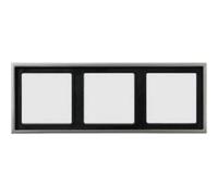 Jung 3 scomparti Telaio di copertura Alluminio AL2983 1 pz.