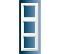 Jung 3 scomparti Telaio di copertura Bianco crema AS583 1 pz.