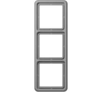 Jung 3 scomparti Telaio di copertura Coperchio Grigio CD583GR 1 pz.