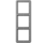 Jung 3 scomparti Telaio di copertura Coperchio Grigio CD583GR 1 pz.