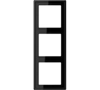Jung 3 scomparti Telaio di copertura Coperchio Nero LS983SW 1 pz.