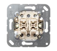 Jung 509EU - Meccanismo doppio interruttore senza artigli fissaggio