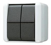 JUNG 805W 805 W - 1P - Black,White - 250 V - 10 A