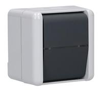 Jung Interruttore a bilanciere universale 806W in plastica grigio/bianco 1 pz