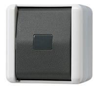 JUNG 831W 831 W - Pushbutton switch - 1P - Black,White - 250 V - 10 A