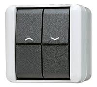 JUNG 839VW 839 VW - 1P - Black - White - 250 V - 10 A