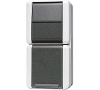 JUNG 871W Interruttore elettrico Interruttore a pulsante Nero - Bianco (871W) NEW
