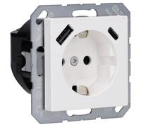 JG A1520-15 CAWW - Presa di corrente con caricabatterie USB tipo A + C, serie AS/A,