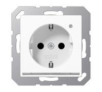 JG A1520-O LNW - Steckdose, Serie A, Safety-Plus, Orientierungslicht, alpinweiß