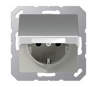 JUNG A1520BFKLAL SCHUKO Steckd.m.Klappd.