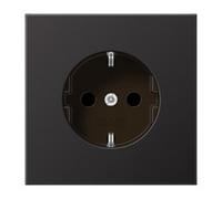 JUNG AL1520D AL 1520 D - CEE 7/3 - Black - Aluminum - 250 V - 16 A - 70 mm