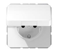 Jung CD1520BFKLWW 1 inserto presa contatto di protezione con coperchio pieghe...