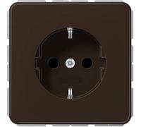Jung 1 scomparto frutto presa di alimentazione schuko marrone cd1520br