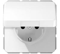 Jung CD1520BFKIKLWW 1 parte Frutto Presa schuko con coperchio ribaltabile Bianc