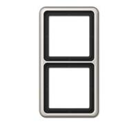 Jung 2 scomparti telaio di copertura coperchio platino cd582pt