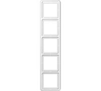 Jung CD585WW 5 scomparti Telaio di copertura Coperchio Bianco alpino 1 pz.