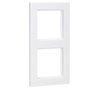 Jung - cornice con 2 spazi, Serie A Creation “Alpinweiss”,1 pezzo, AC 582 WW