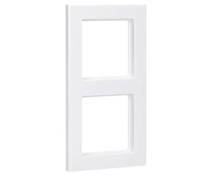 Jung - cornice con 2 spazi, Serie A Creation “Alpinweiss”,1 pezzo, AC 582 WW