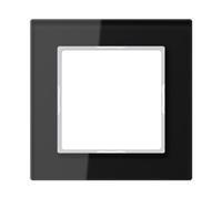 Jung cornice vetro 1 Fach Serie A Creation NERO, 1 pezzi, AC 581 GL SW