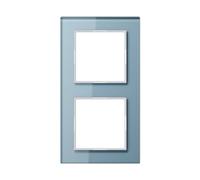 Jung cornice vetro 2 Fach Serie A Creation blu-grigio, 1 pezzi, AC 582 GL blgr